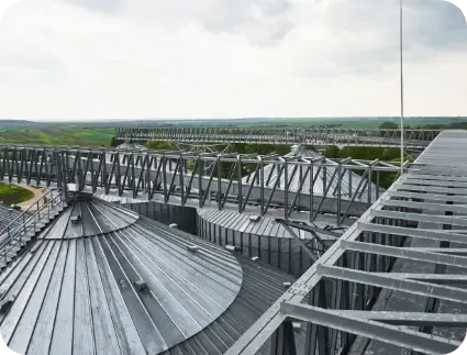 Silos agricoles et charpente métallique