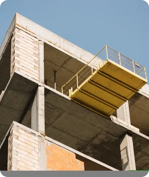 Résidence tertiaire en construction