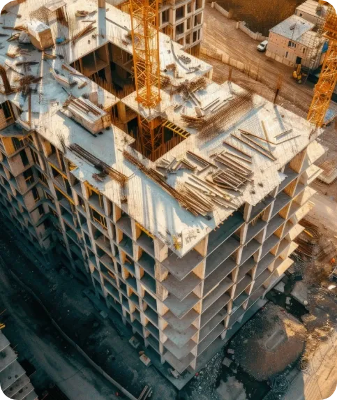 Résidence collective R+8 avec parking en sous-sol